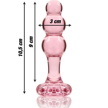 Plug anal en verre - Modèle 1 - Naturel Ethique