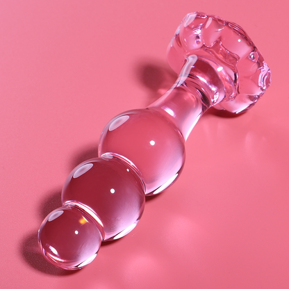 Plug anal en verre - Modèle 1 - Naturel Ethique