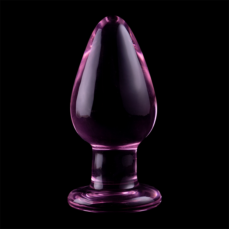 Plug anal en verre - Modèle 3 - Naturel Ethique
