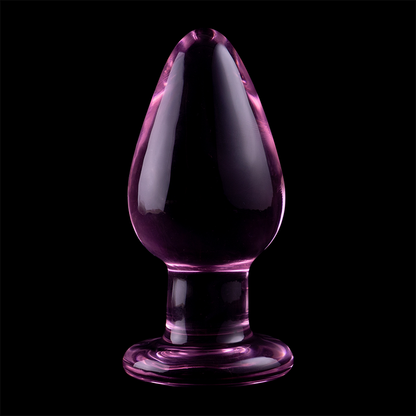Plug anal en verre - Modèle 3 - Naturel Ethique
