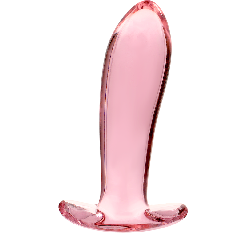 Plug anal transparent t-bar White Smoke