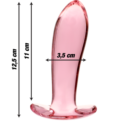 Plug anal transparent t-bar White Smoke