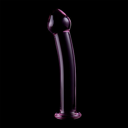 Gode 16 cm rose vue de profil – design réaliste et courbé