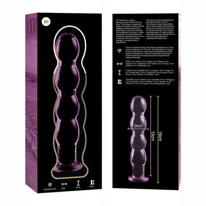 Plug anal en verre - Modèle 10 - Naturel Ethique