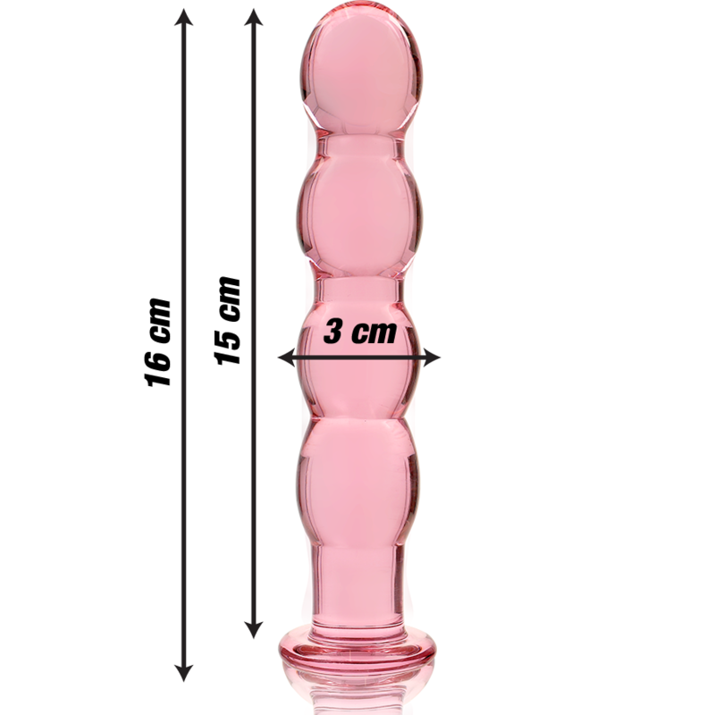 Plug anal en verre - Modèle 10 - Naturel Ethique