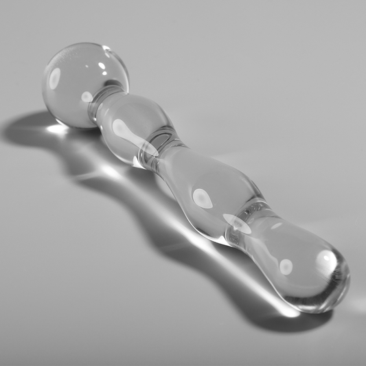 Petit plug en verre borosilicate Nebula Series – vue principale plug anal miniature body-safe
