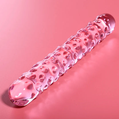 Double gode en verre borosilicate Nebula Series – dildo double embout lisse body-safe non poreux
