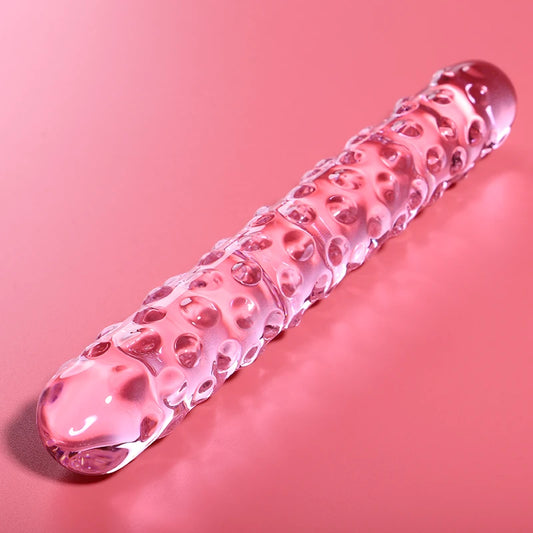 Double gode en verre borosilicate Nebula Series – dildo double embout lisse body-safe non poreux