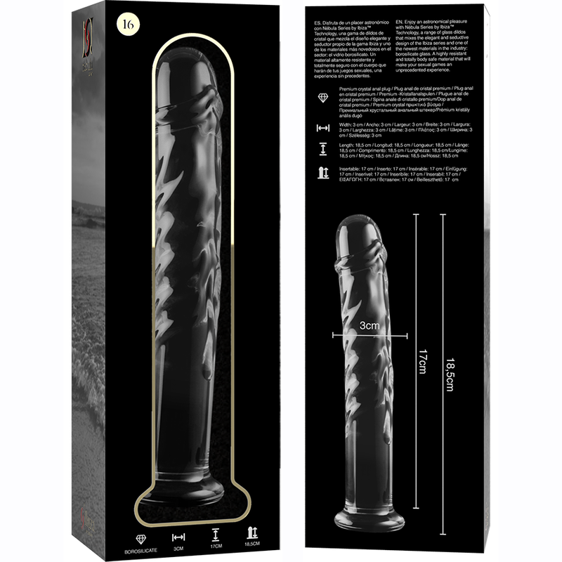 Gode en verre - Modèle 16 - Naturel Ethique