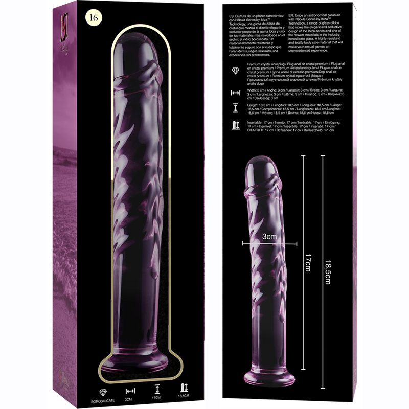 Gode en verre - Modèle 16 - Naturel Ethique