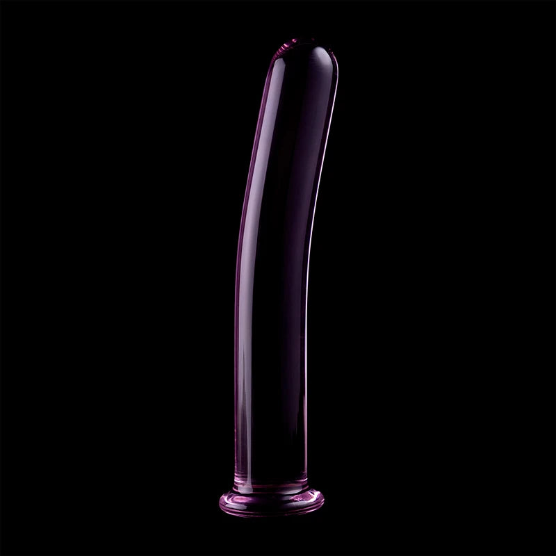 Plug en verre long transparent Nebula – extrémité progressive pour insertion douce