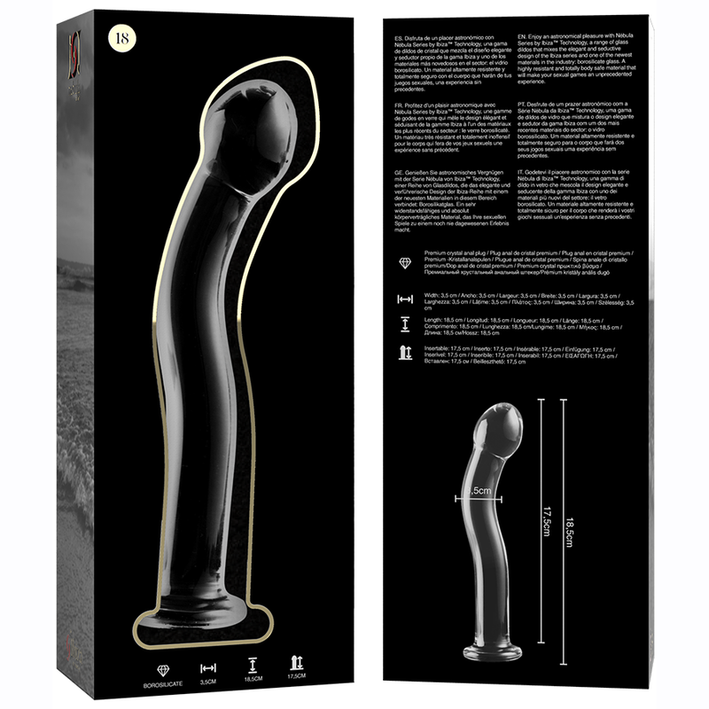 Gode en verre - Modèle 18 - Naturel Ethique