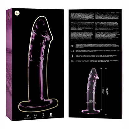 Gode en verre 18 cm