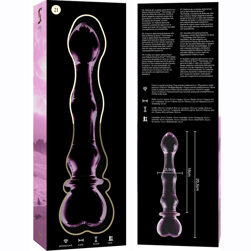Gode en verre - Modèle 21 - Naturel Ethique
