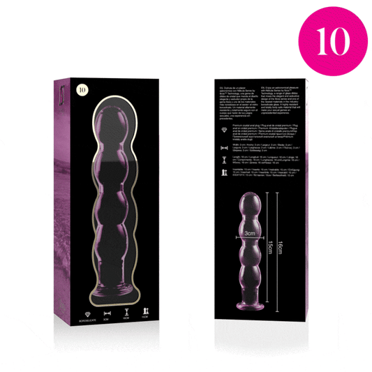 Plug anal en verre - Modèle 10 - Naturel Ethique