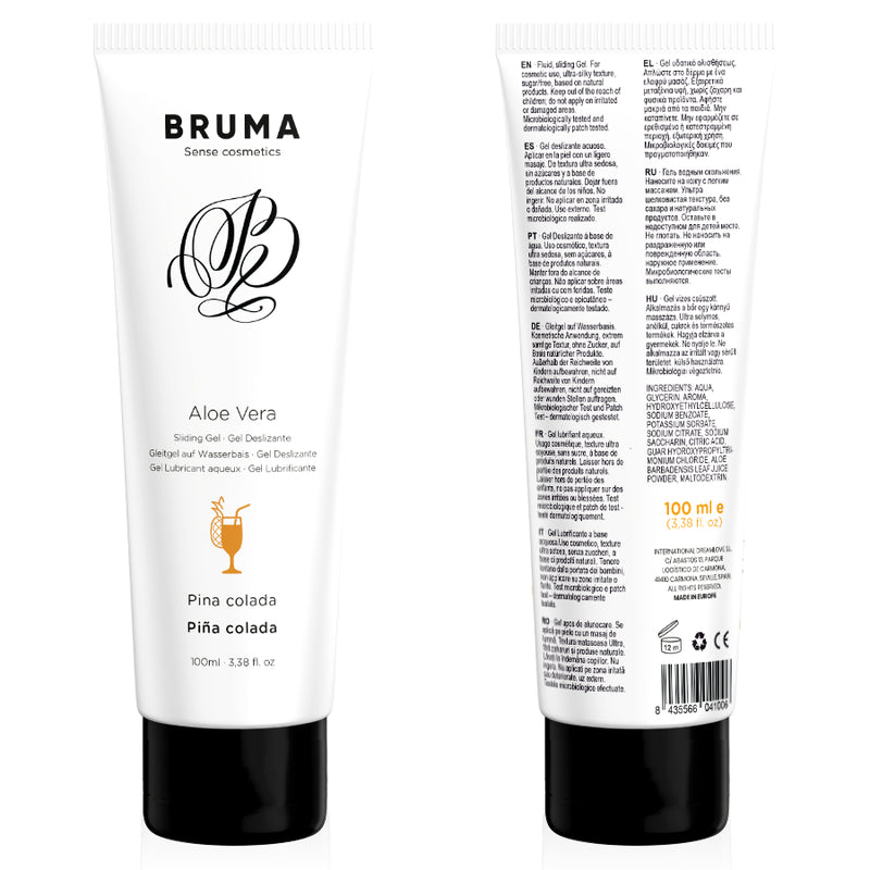 BRUMA - GEL GLISSANT À L''ALOE VERA SAVEUR PINA COLADA 100 ML - Naturel Ethique
