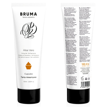 BRUMA - GEL GLISSANT À L''ALOE VERA SAVEUR CUPCAKE 100 ML - Naturel Ethique