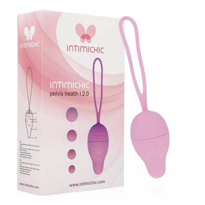boule de Kegel rose en silicone avec son emballage pour renforcer le périnée facilement