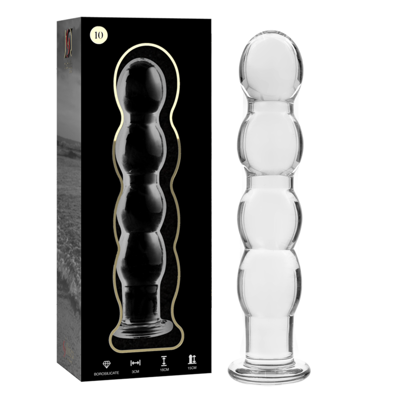Plug anal en verre - Modèle 10 - Naturel Ethique