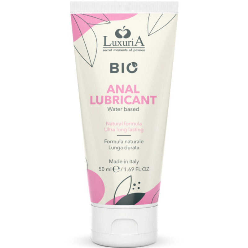 Flacon de lubrifiant anal vegan ultra glissant à base d'eau vue de face