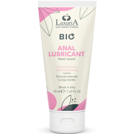 Flacon de lubrifiant anal vegan ultra glissant à base d'eau vue de face