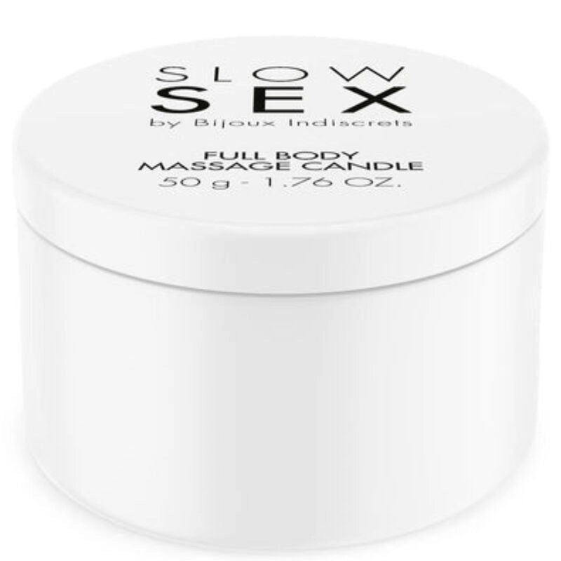 BIJOUX - SLOW SEX BOUGIE DE MASSAGE CORPS 50 G - Naturel Ethique