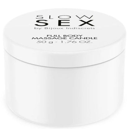 BIJOUX - SLOW SEX BOUGIE DE MASSAGE CORPS 50 G - Naturel Ethique