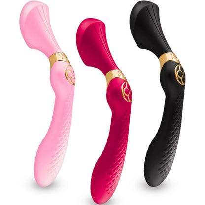 Masseur wand Shunga Zoa en silicone body-safe pour stimulation clitoridienne