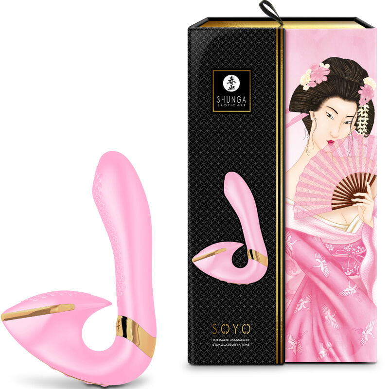 Stimulateur Shunga Soyo à embout flexible en silicone hypoallergénique