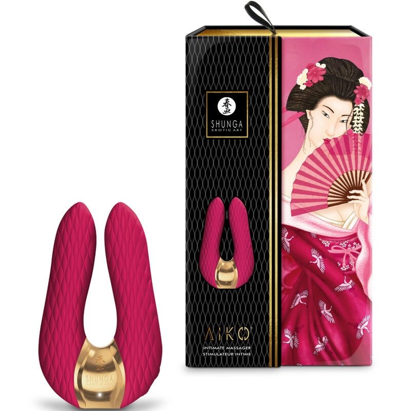 Vibromasseur double stimulation Aiko - Rose - Naturel Ethique