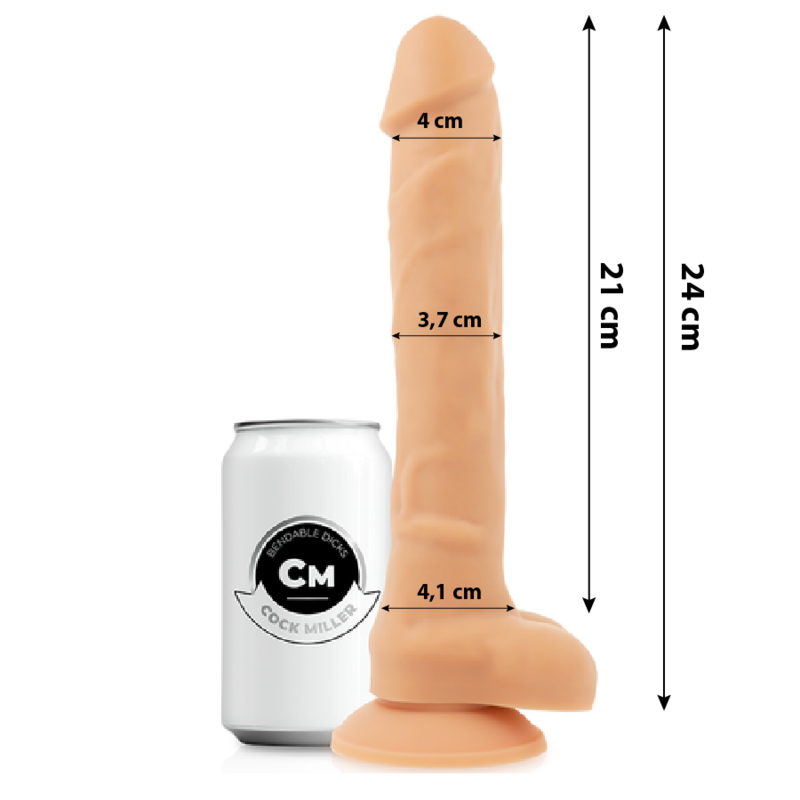 Gode 25cm White Smoke