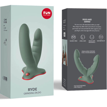 Gode double pénétration Ryde - vert - Naturel Ethique