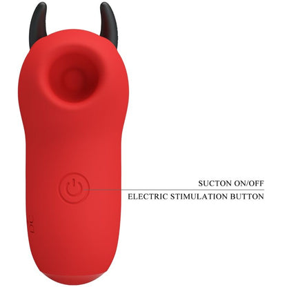 Mini stimulateur clitoridien rouge, vue frontale montrant l’ouverture de stimulation clitoridienne et la forme arrondie