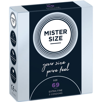 Préservatif XXXL Mister Size 69 mm en latex naturel ultra-fin