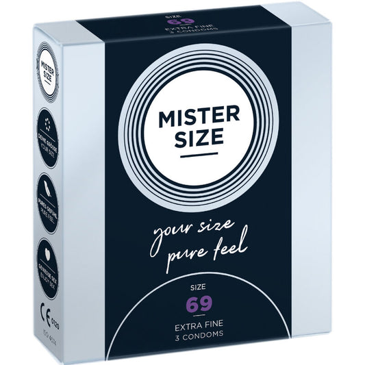 Préservatif XXXL Mister Size 69 mm en latex naturel ultra-fin