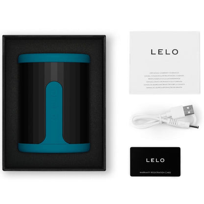 Masturbateur LELO dans son coffret premium avec câble USB et accessoires d’origine