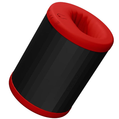 Masturbateur LELO haut de gamme noir et rouge en silicone body safe avec finition premium