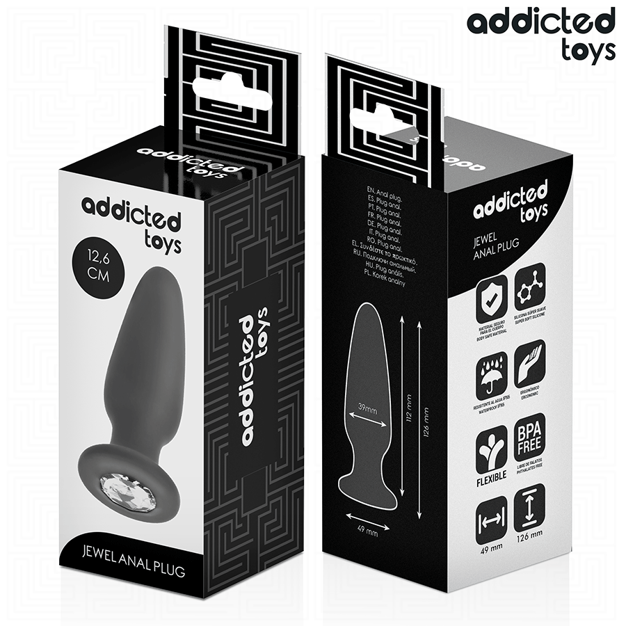 Plug anal diamant White Smoke
