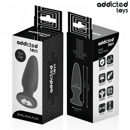 Plug anal diamant White Smoke