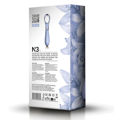 Vibromasseur gris NAYA – boîte vue arrière