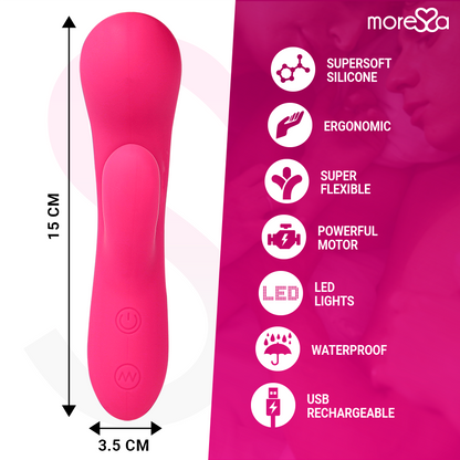 Vibromasseur souple silicone point g