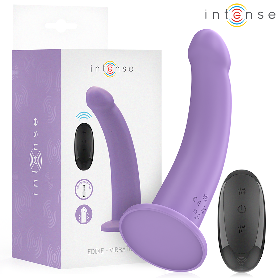 Coffret complet du vibromasseur ventouse violet comprenant le vibromasseur, la télécommande et les accessoires