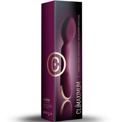 Vibromasseur violet – produit et emballage