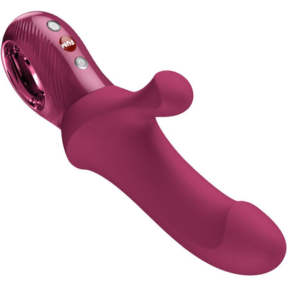 Rabbit Fun Factory Bi Stronic Curve coloris vin en silicone doux