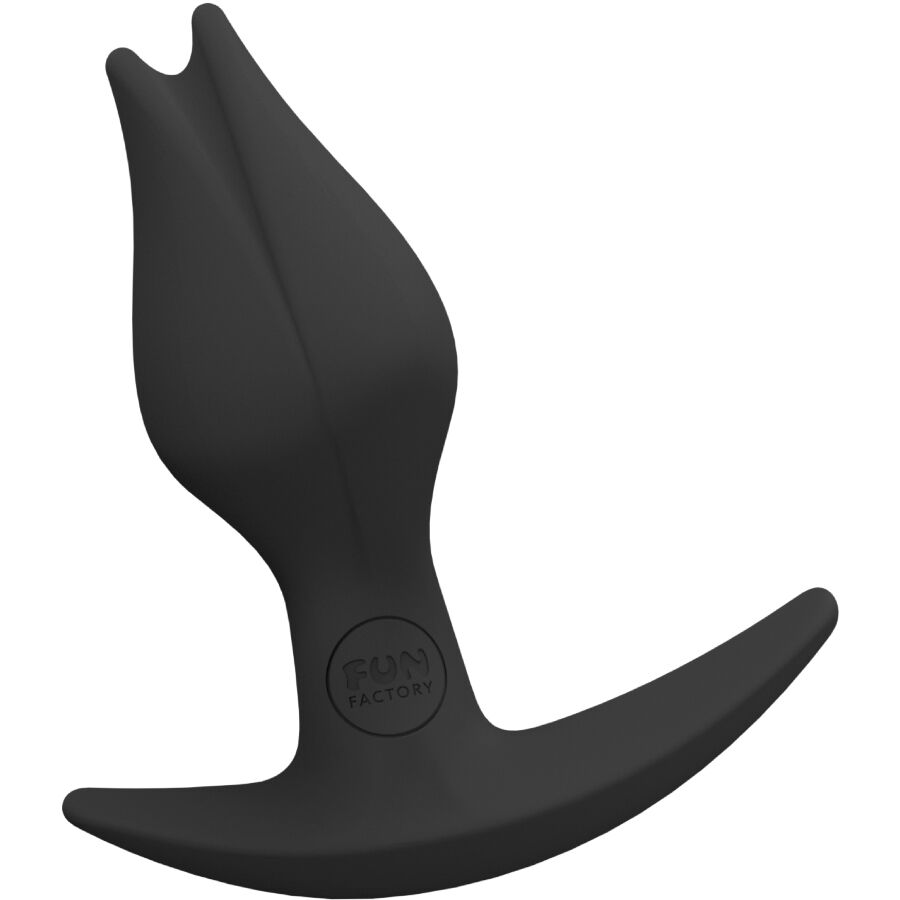 Plug anal noir Fun Factory en silicone avec base large style ancre