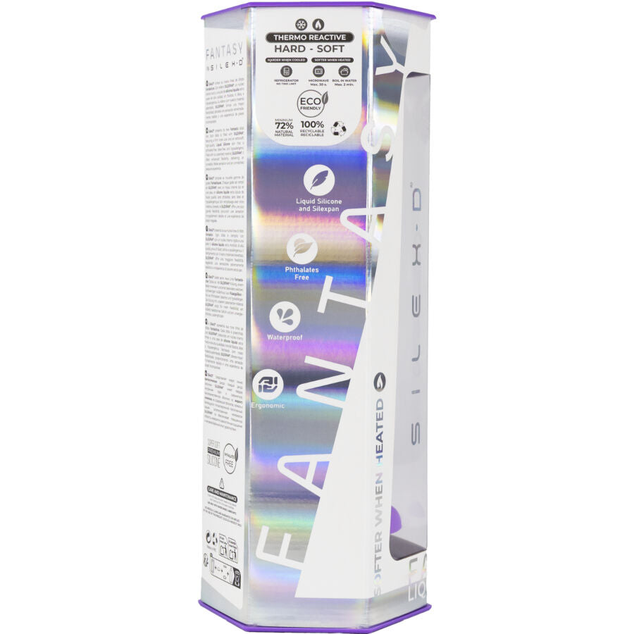 Forme volontairement non réaliste du gode violet SilexD, gamme Fantasy