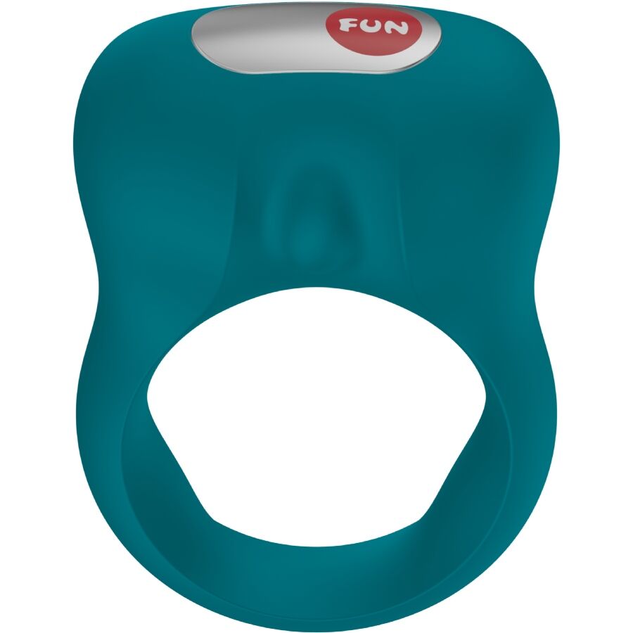 Anneau pénien vibrant Fun Factory STEADY vert — silicone extensible hypoallergénique body-safe sextoy sécurisé
