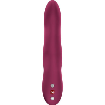 vibromasseur rose en silicone Fun Factory vue de face avec boutons de contrôle stimulation interne