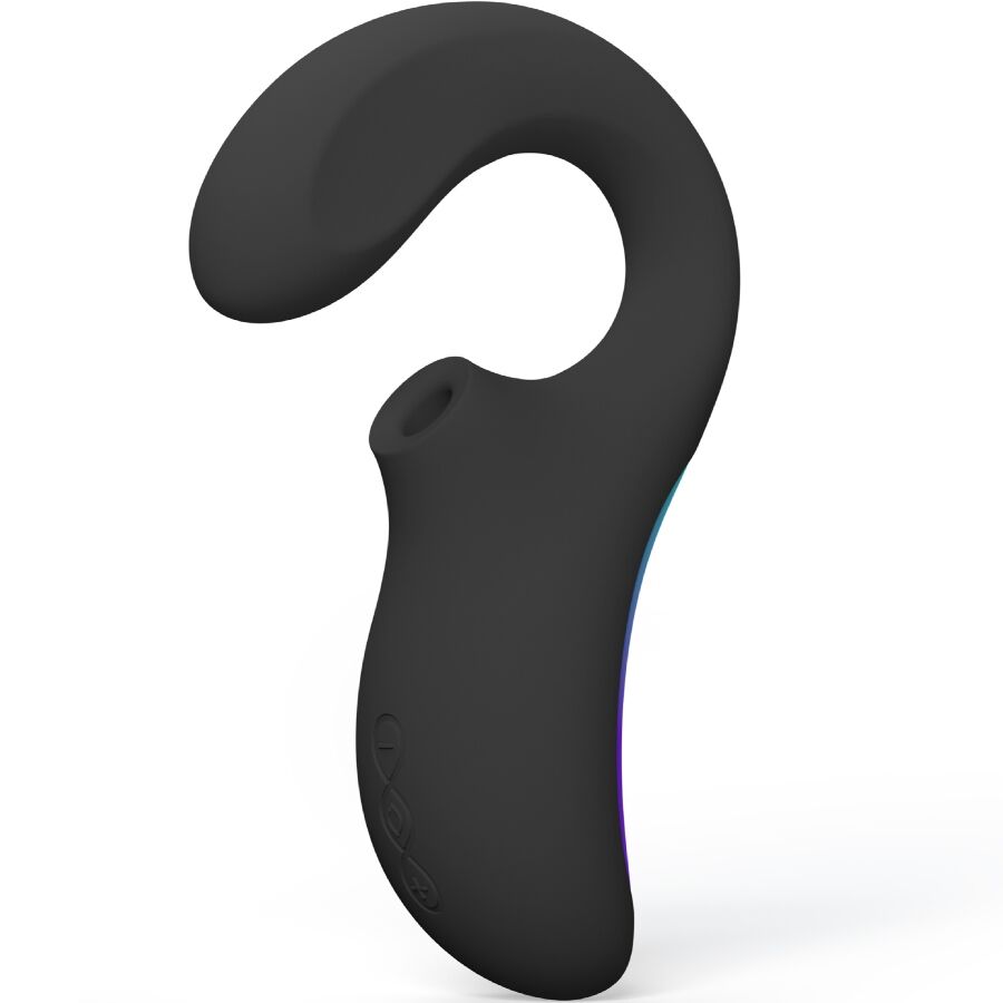 Lelo Enigma Wave noir, tête sonique pour le clitoris et tige insérable de 14 cm