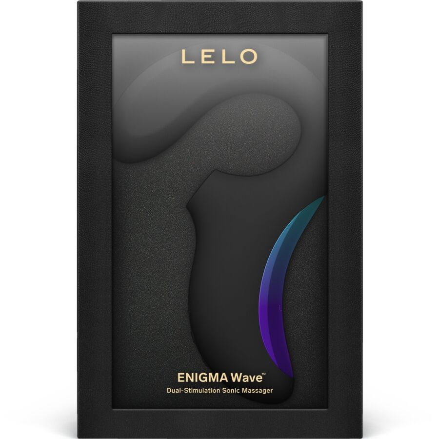 Vibromasseur rabbit sonique Lelo Enigma Wave coloris noir, en silicone et étanche